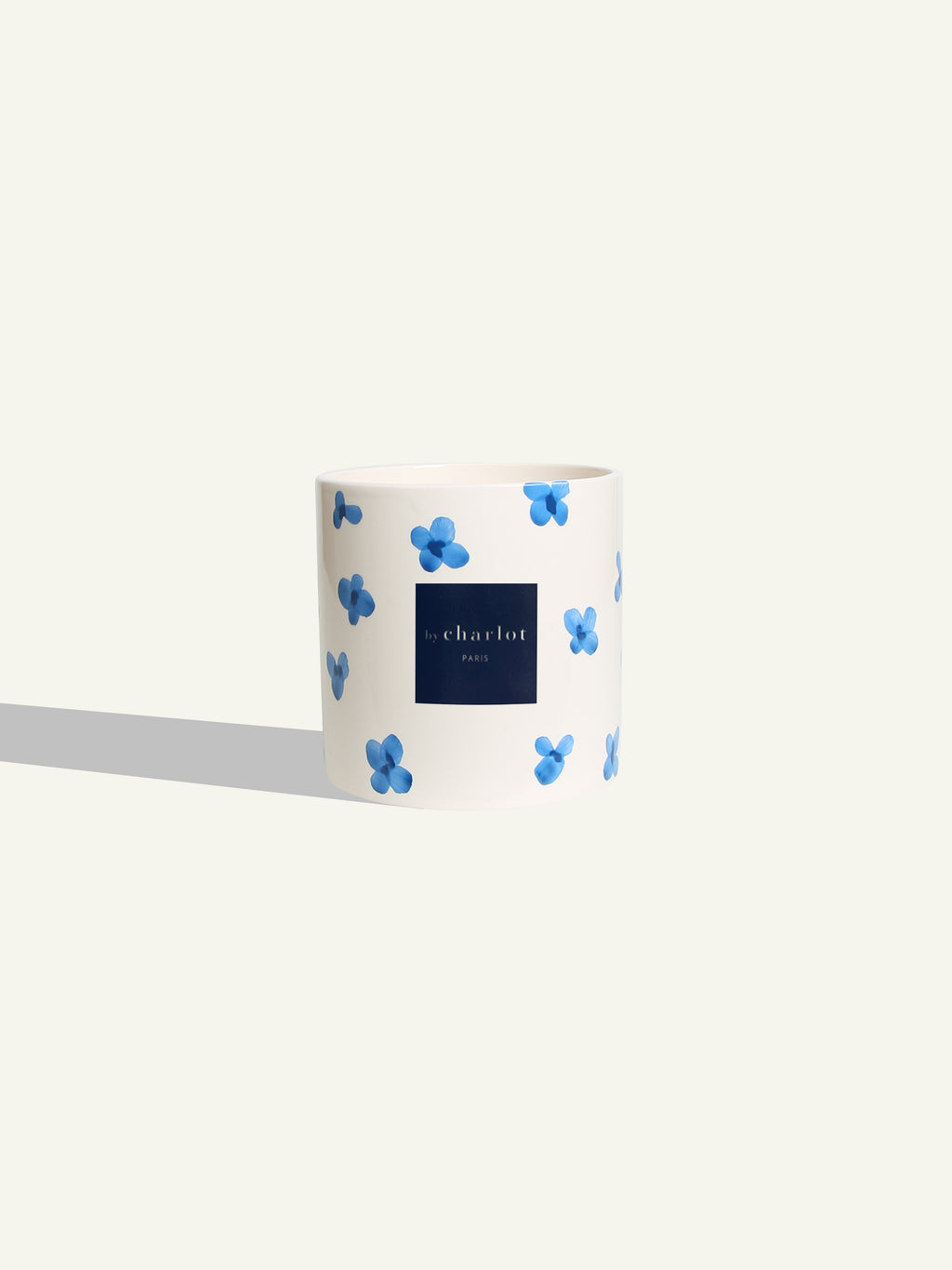 Céramique fleurie - Mini Hortensia Bleu